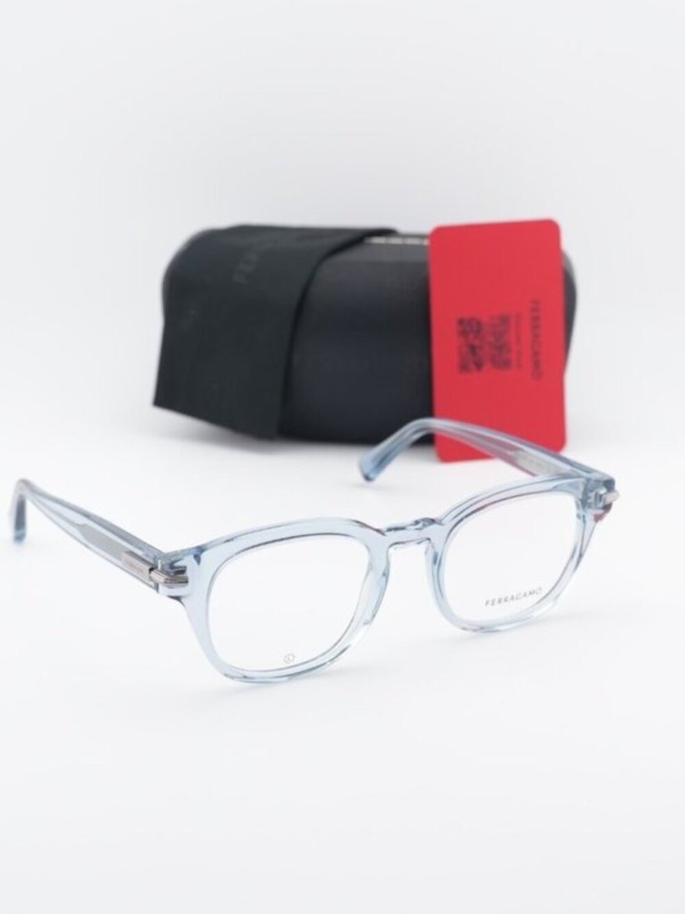 Salvatore Ferragamo SF3033 450 Square Eyeglasses 50mm – Azure